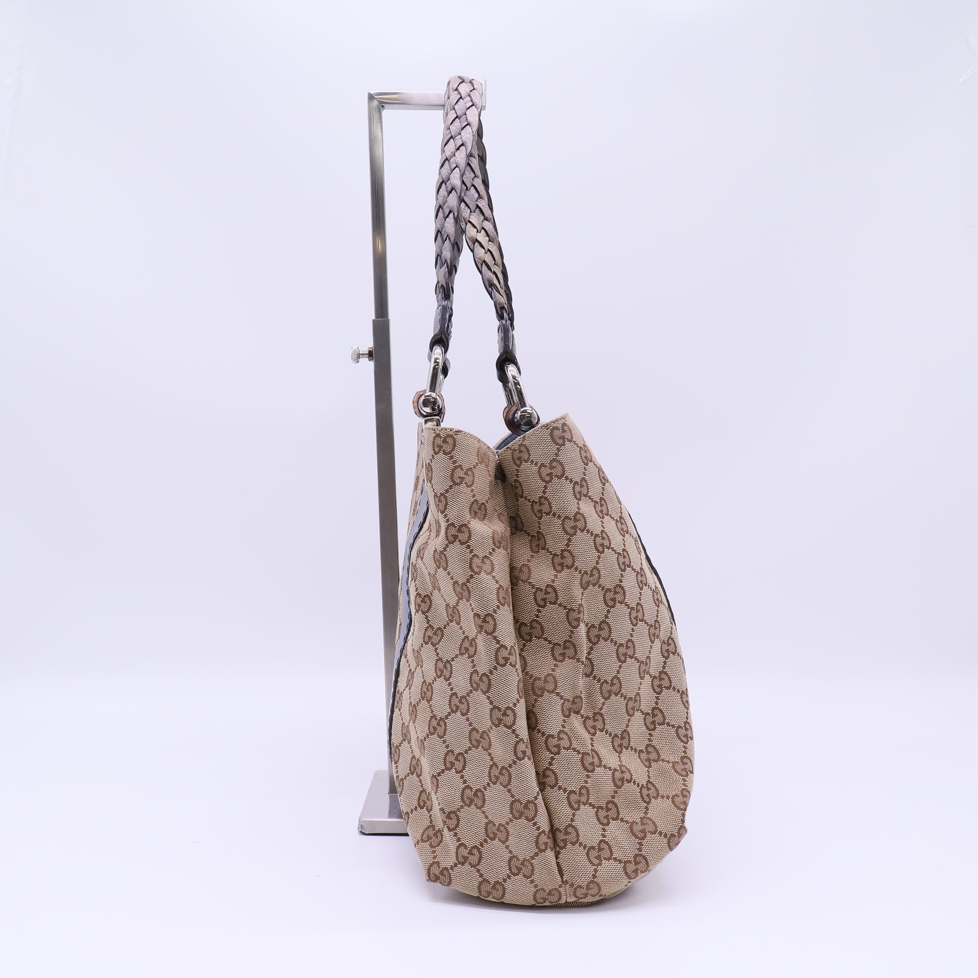 Gucci Medium GG Canvas Bamboo Libeccio Tote B21865