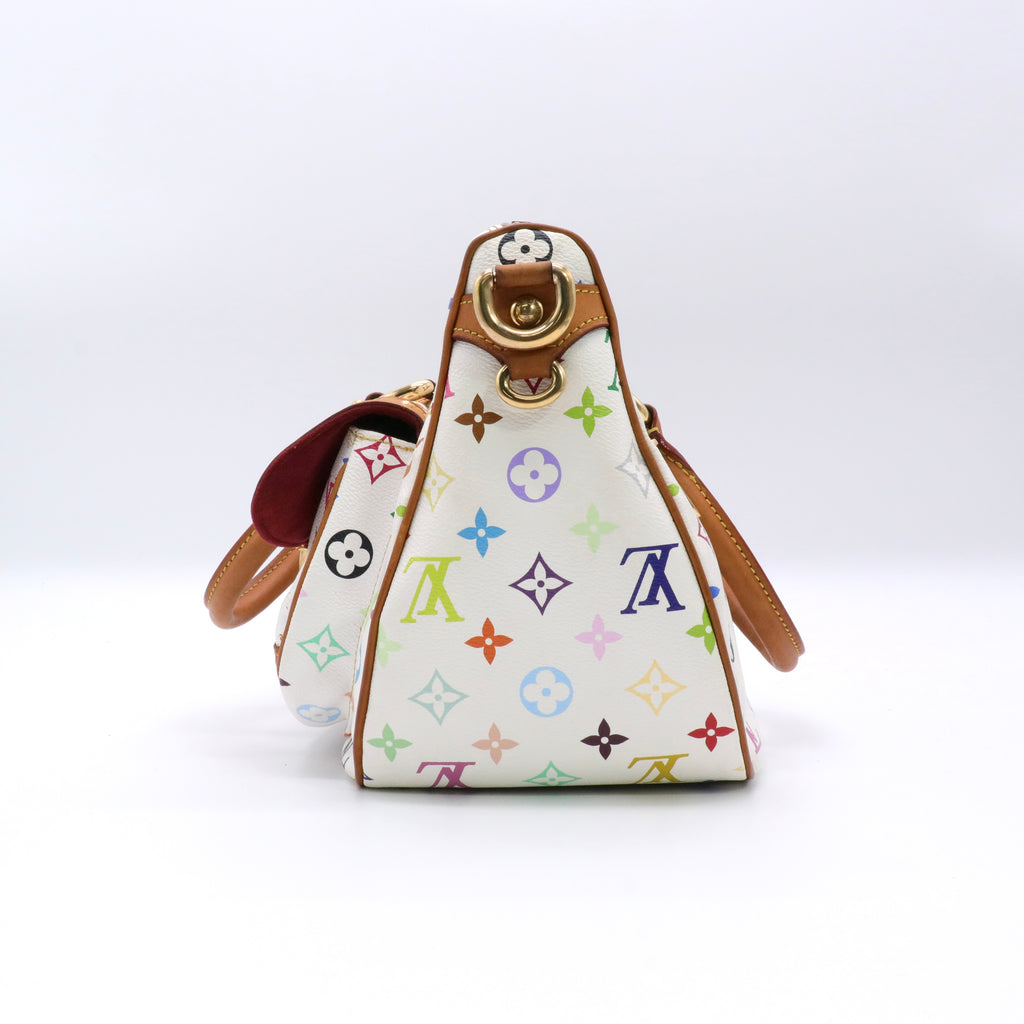 Monogram Multicolor Rita White Twins