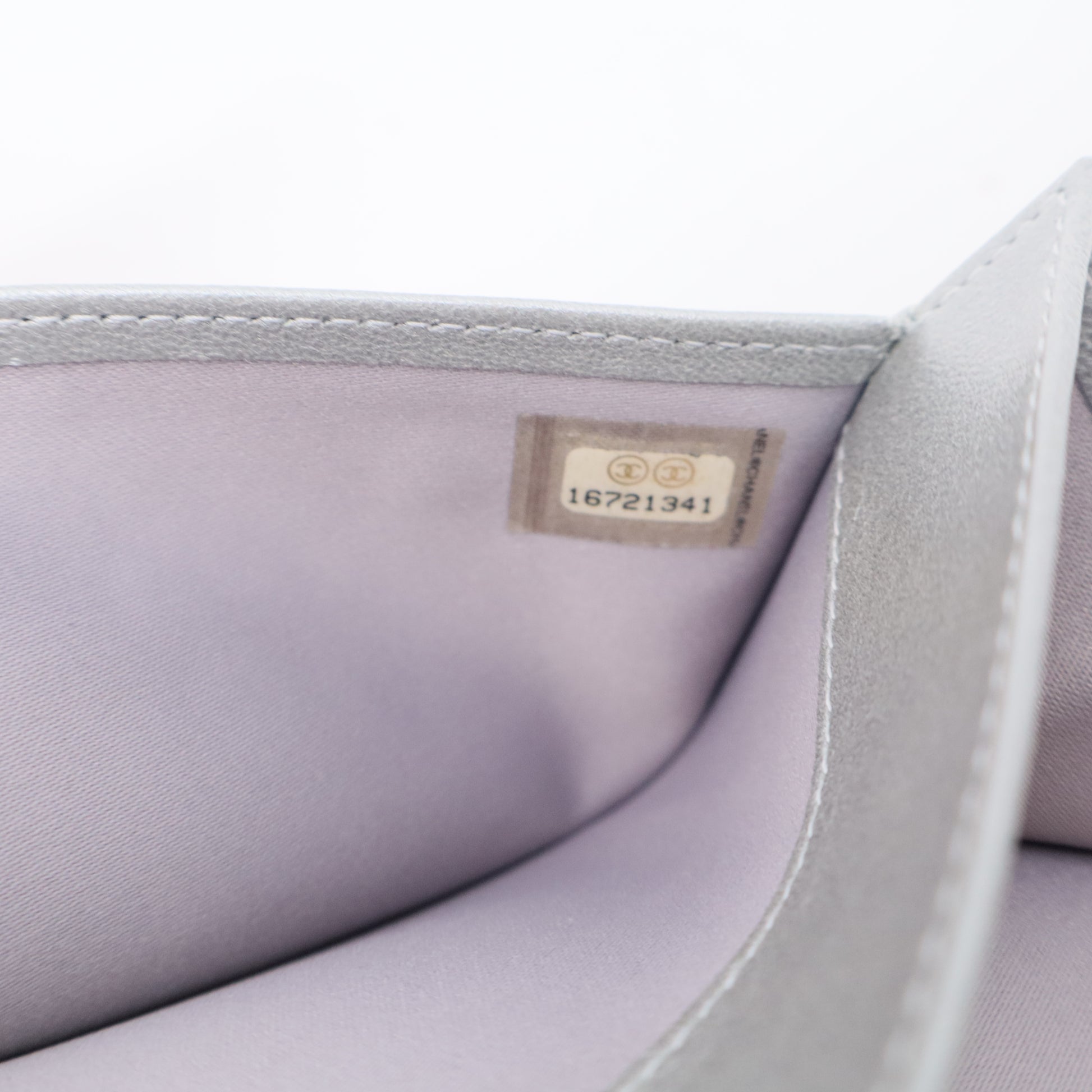 Black Leather Camellia Flap Wallet