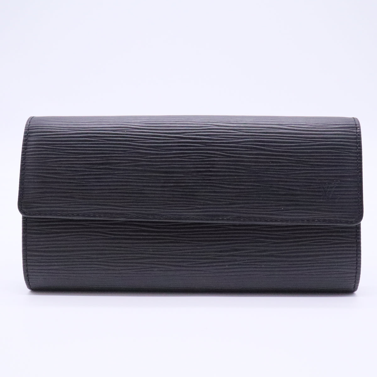Pochette porte-monnaie credit NM Black Epi Leather Wallet