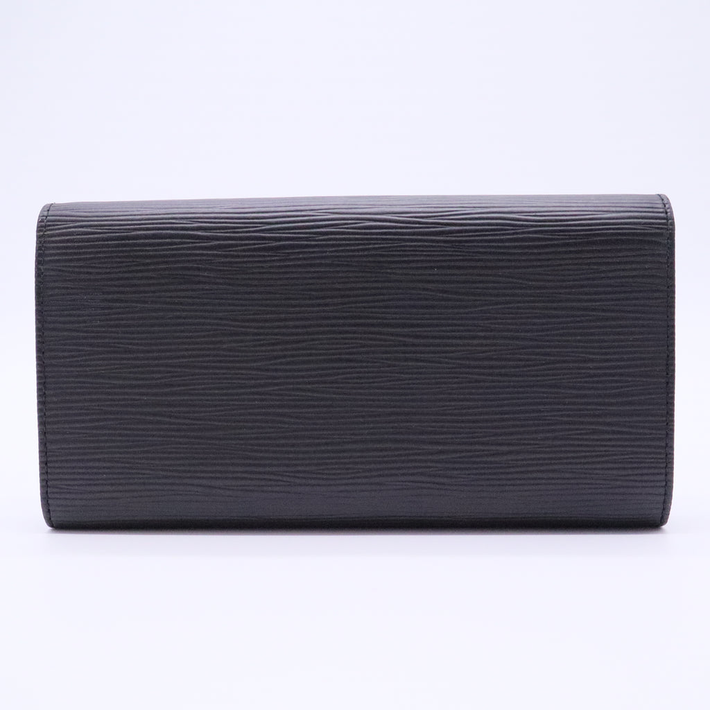 Pochette porte-monnaie credit NM Black Epi Leather Wallet