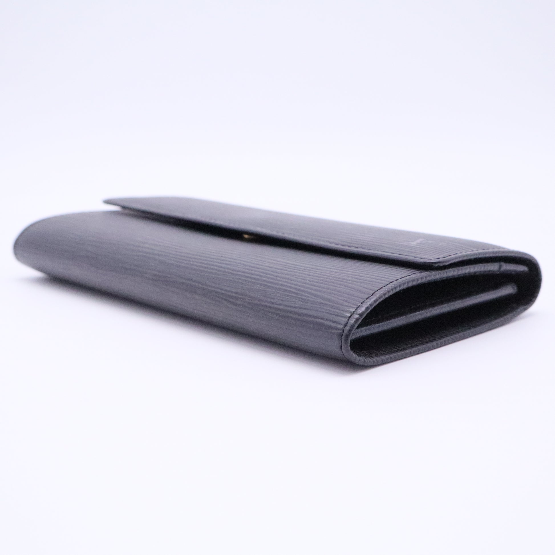 Pochette porte-monnaie credit NM Black Epi Leather Wallet