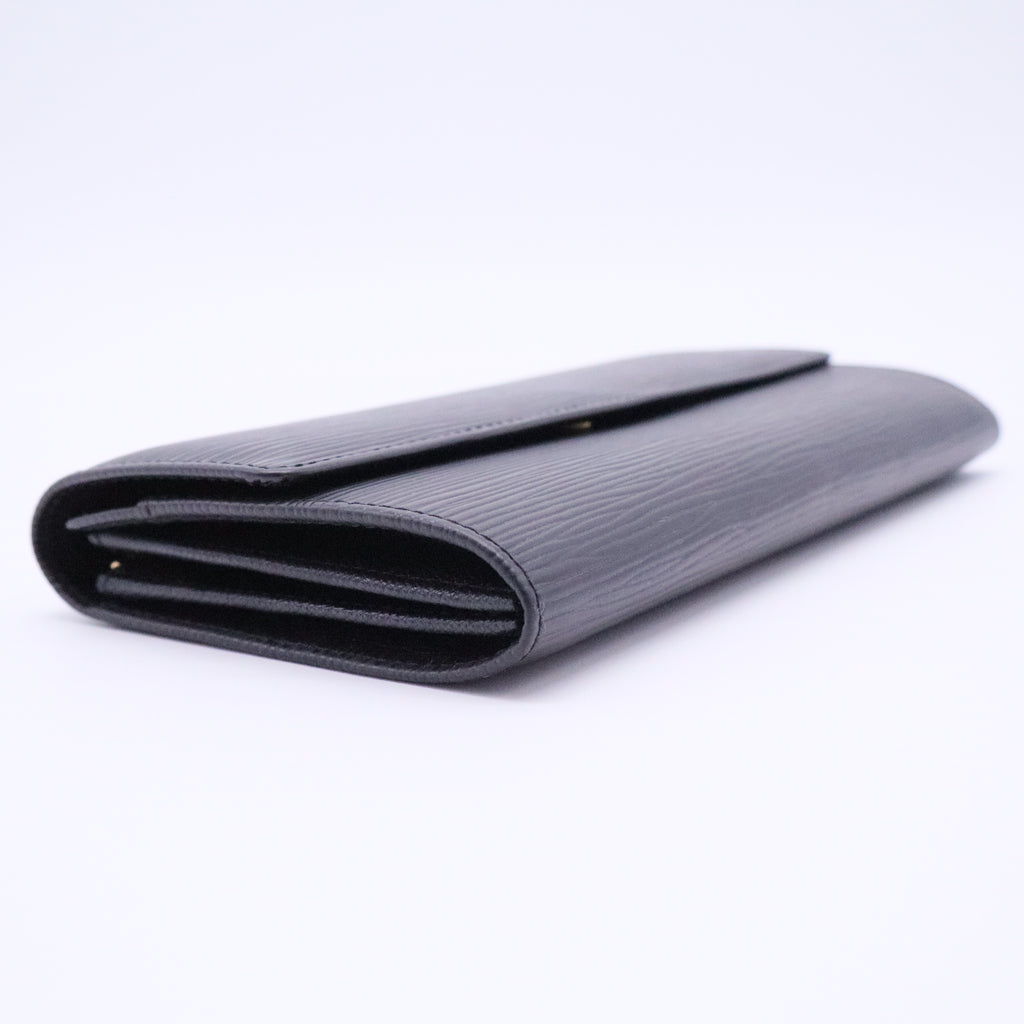 Pochette porte-monnaie credit NM Black Epi Leather Wallet