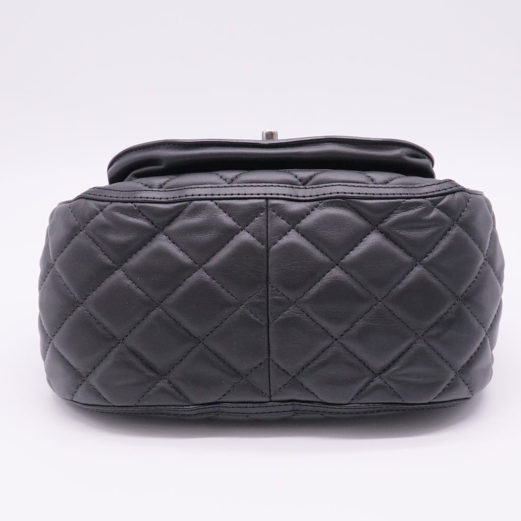 Saddle Bag Quilted Calfskin and Pony Hair Medium