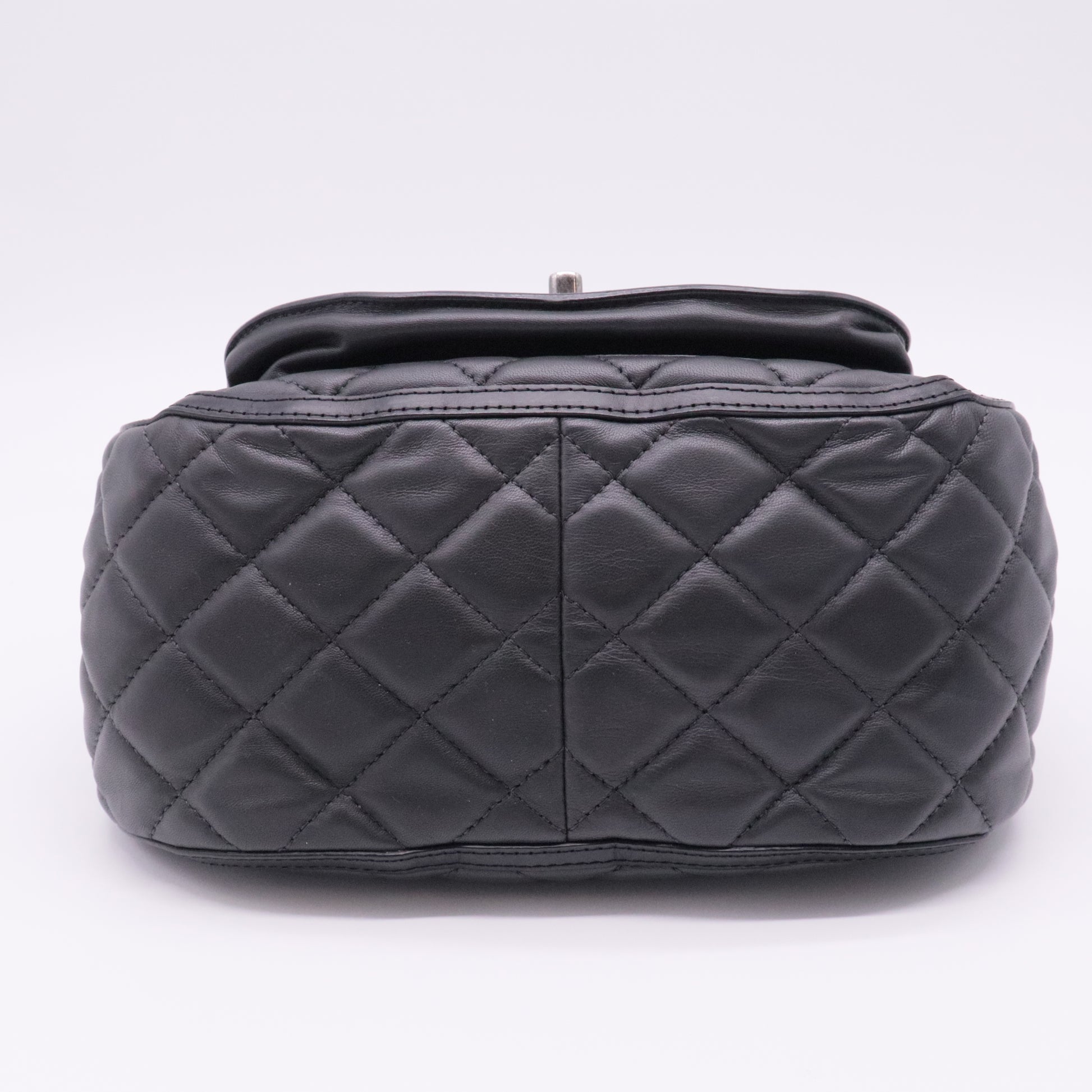 Saddle Bag Quilted Calfskin and Pony Hair Medium