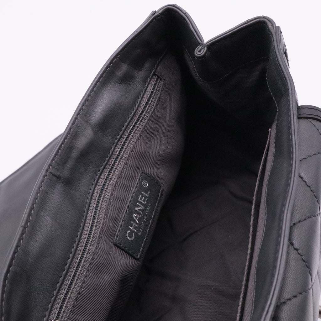 Saddle Bag Quilted Calfskin and Pony Hair Medium