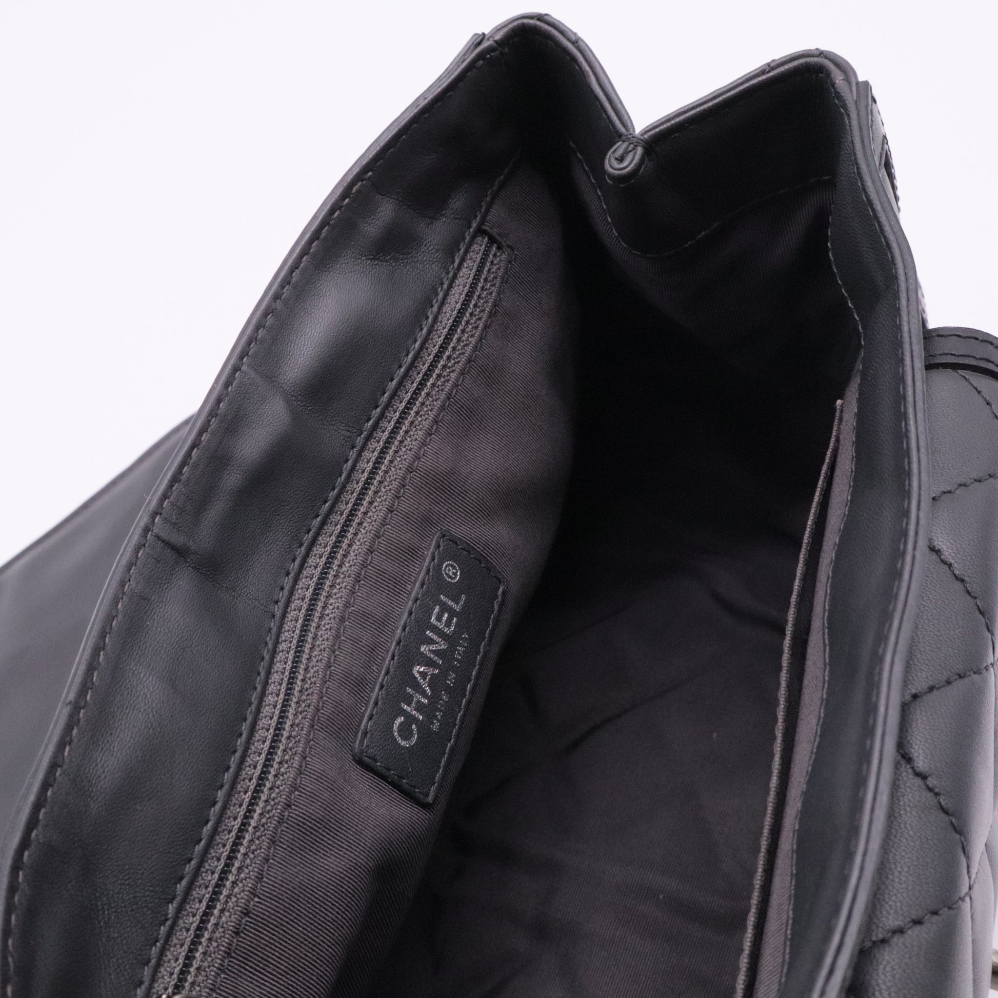 Saddle Bag Quilted Calfskin and Pony Hair Medium