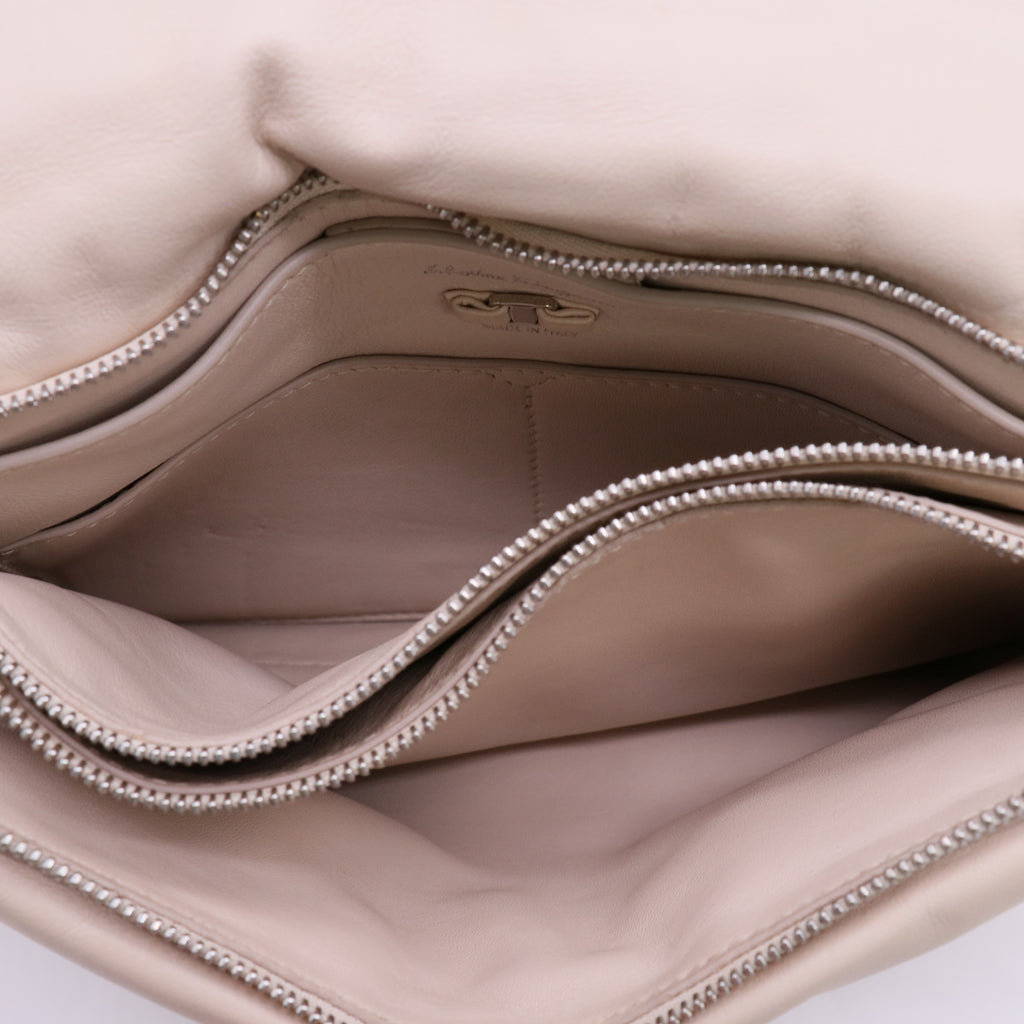 Salvatore Ferragamo Viva Bow Medium Padded Leather Shoulder Bag Twins LDJ5657