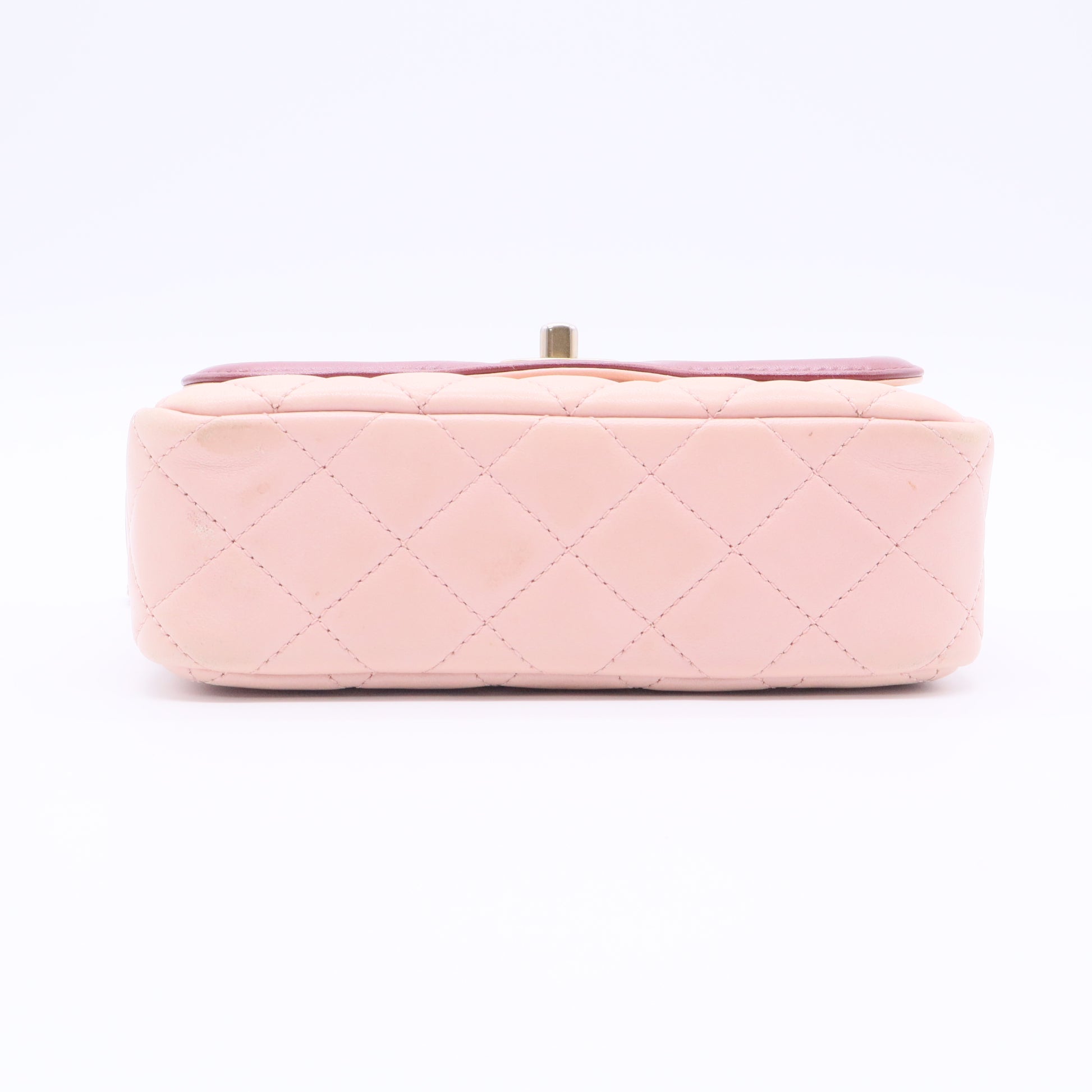 Two Tone Flap Bag Quilted Lambskin Mini Twins