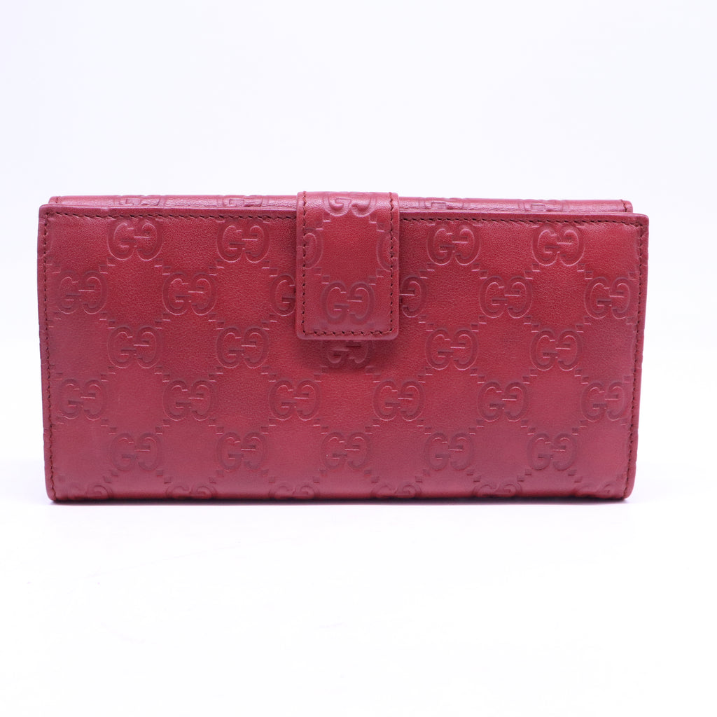 Gucci Red Continental Wallet W20917