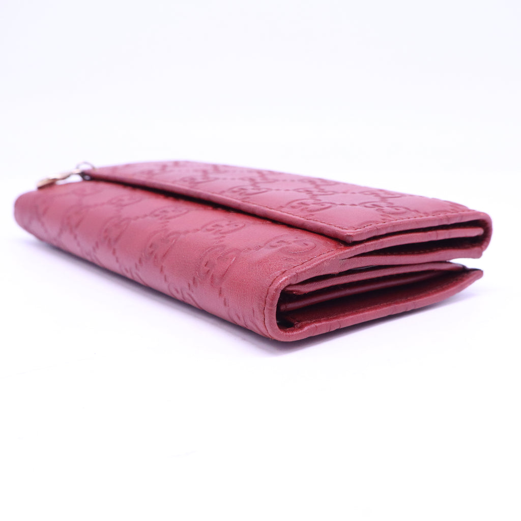 Gucci Red Continental Wallet W20917