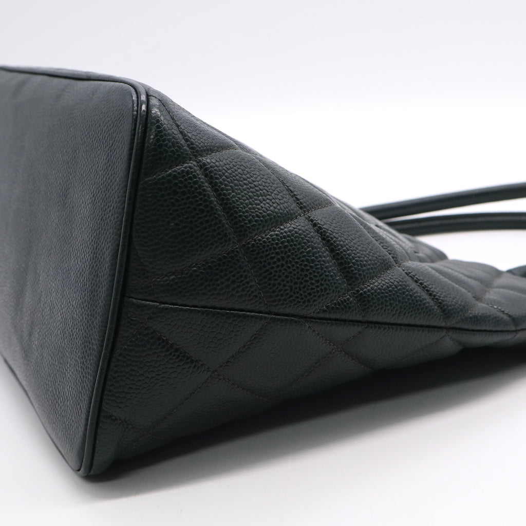 Chanel Medallion Tote Quilted Caviar Twins B20532