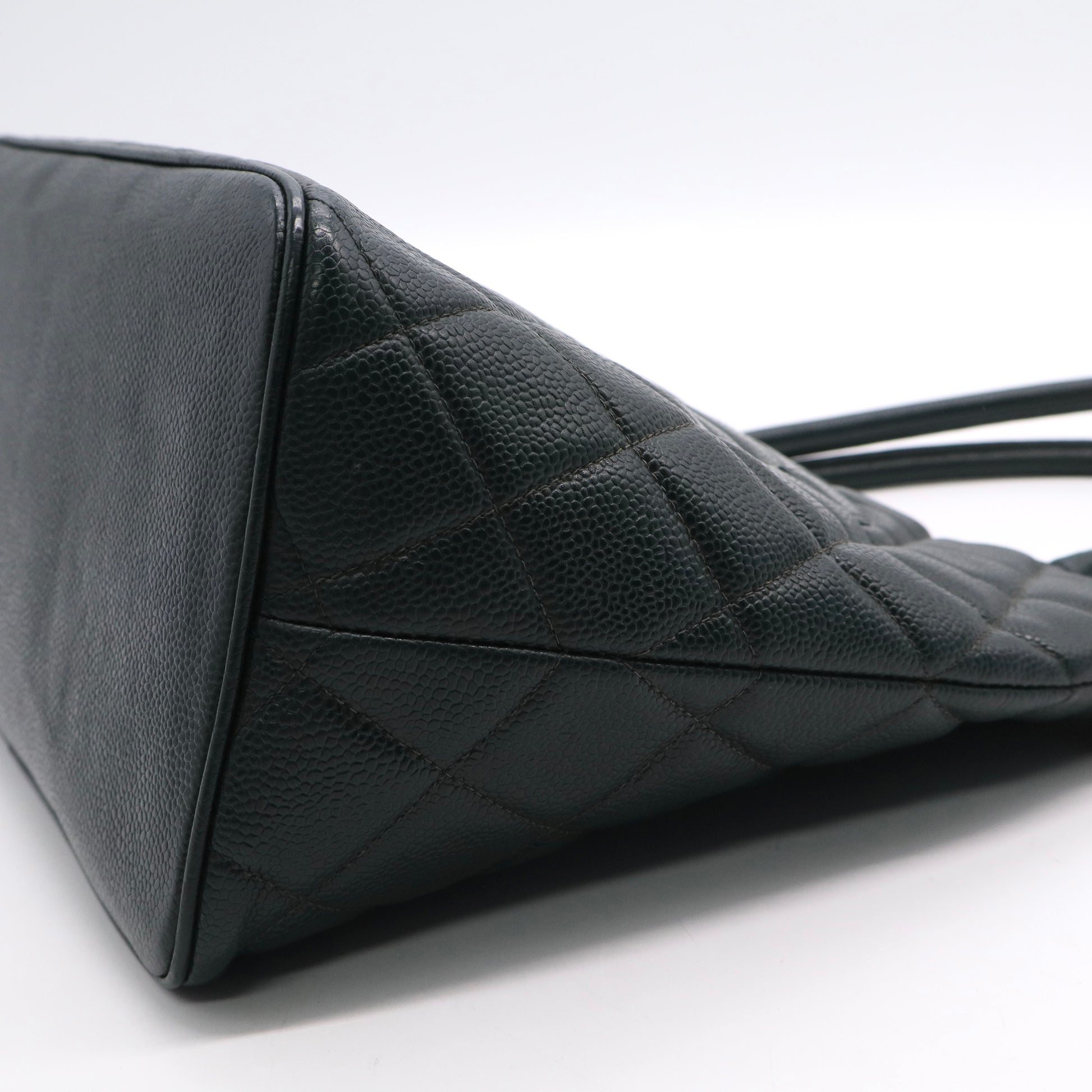 Chanel Medallion Tote Quilted Caviar Twins B20532