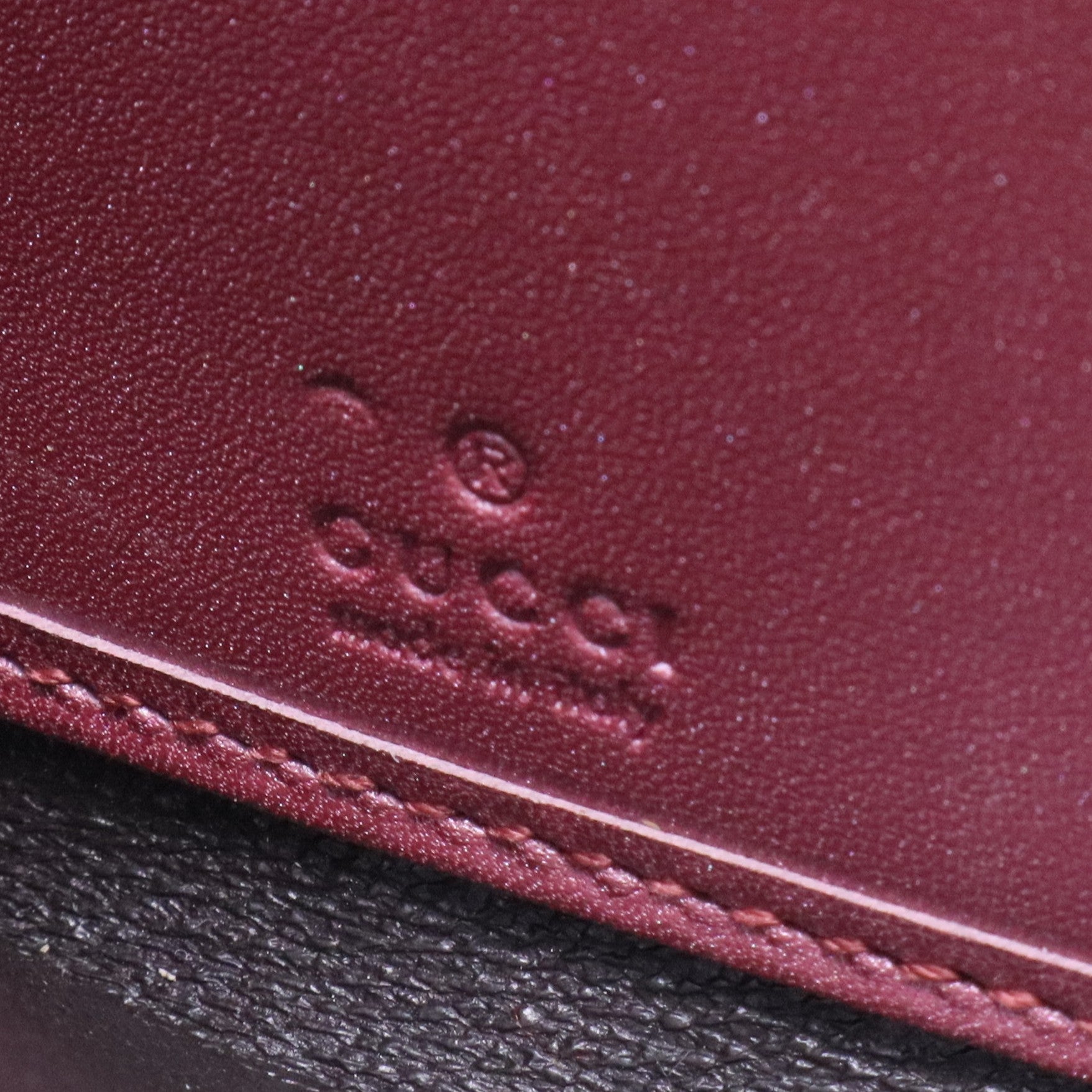 Pink Guccissima metallic wallet