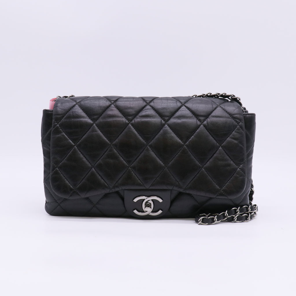 Chanel Quilted Lambskin Chanel 3 Accordion Flap Bag Twins  LDJ5667