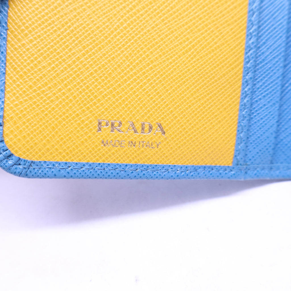 Prada Tab Wallet Saffiano Leather Medium W20725