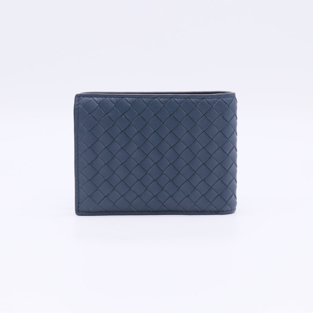 Intrecciato Weave Leather Bifold Wallet W22606