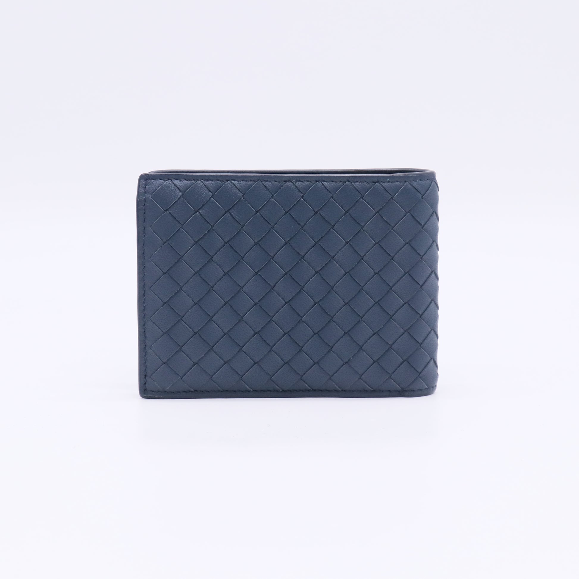 Intrecciato Weave Leather Bifold Wallet W22606