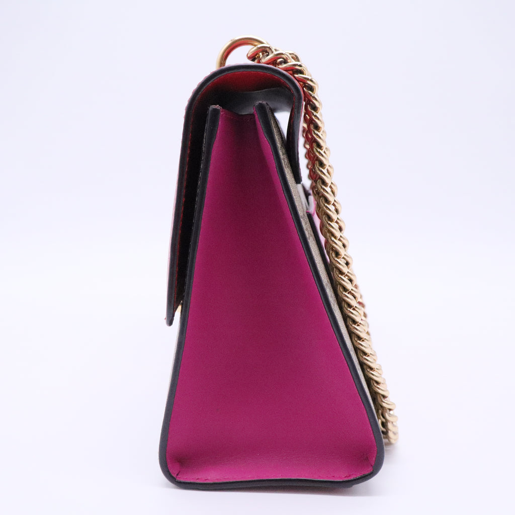 Padlock Shoulder Bag GG Coated Canvas and Leather Medium