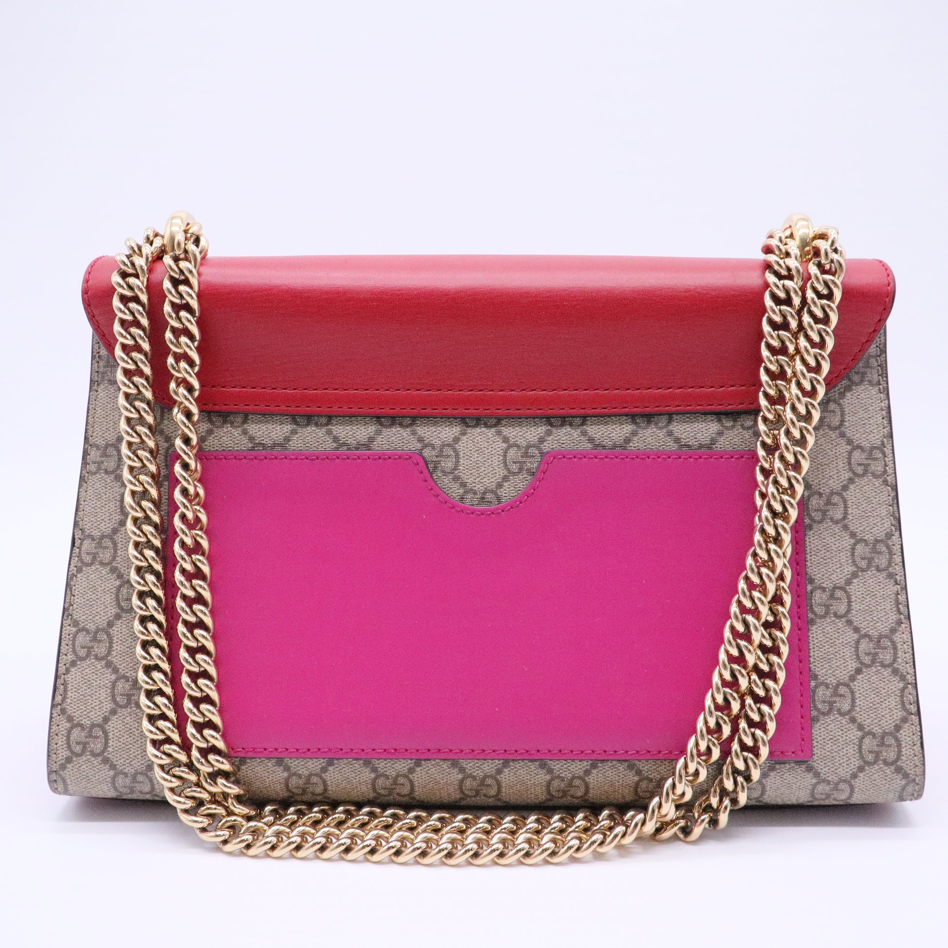 Padlock Shoulder Bag GG Coated Canvas and Leather Medium