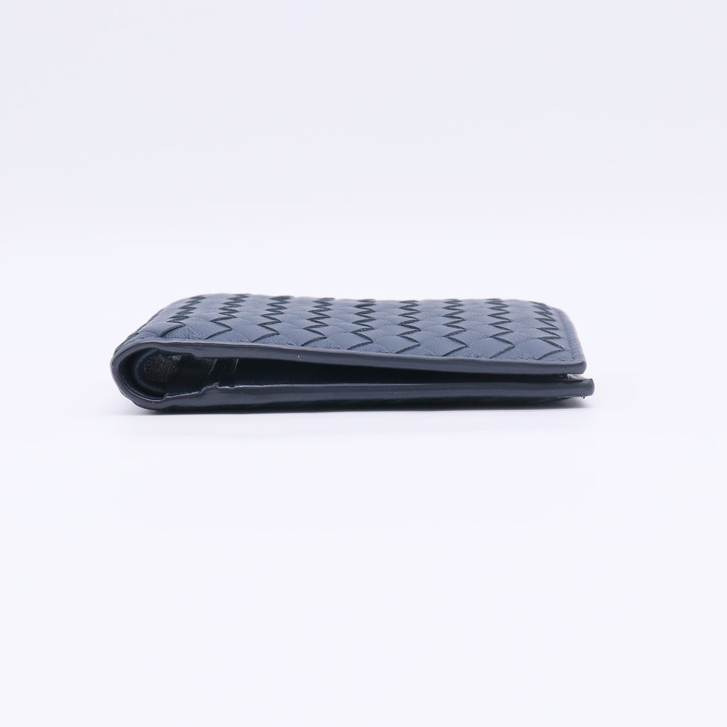 Intrecciato Weave Leather Bifold Wallet W22606