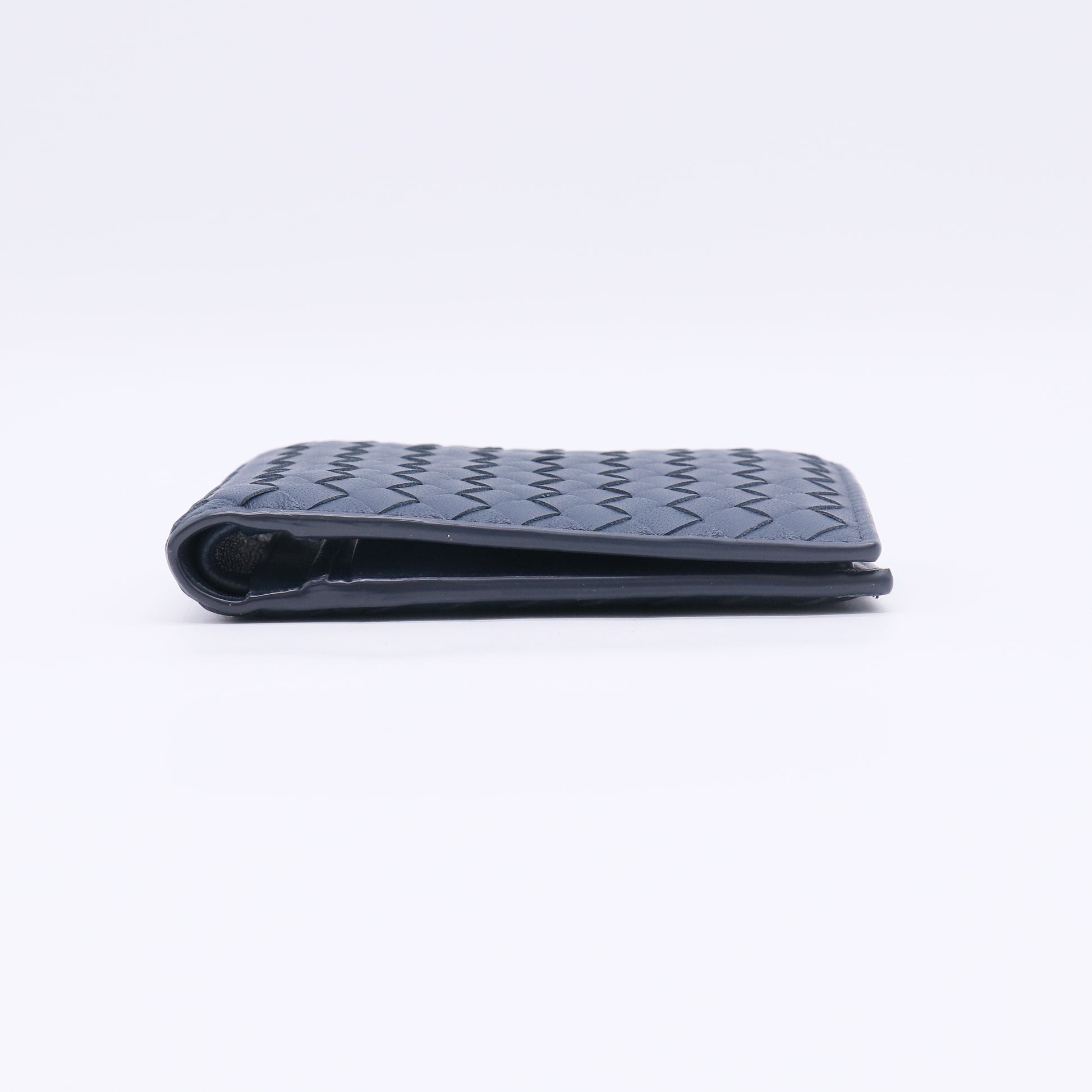 Intrecciato Weave Leather Bifold Wallet W22606