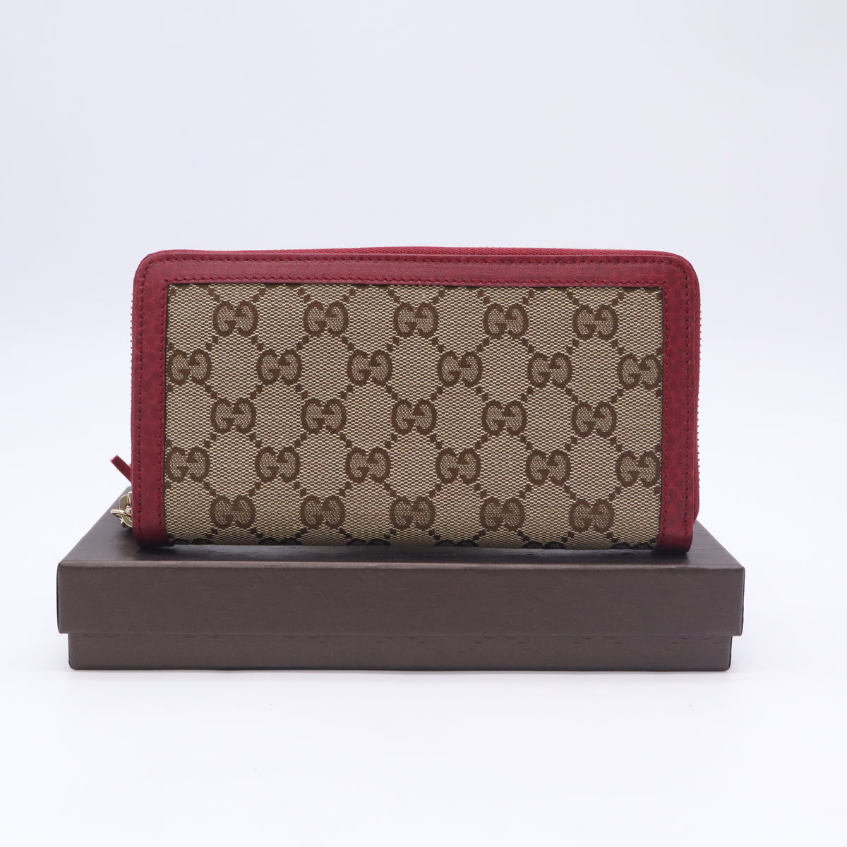 Gucci GG Canvas Zip-Around Continental Long Wallet W23196