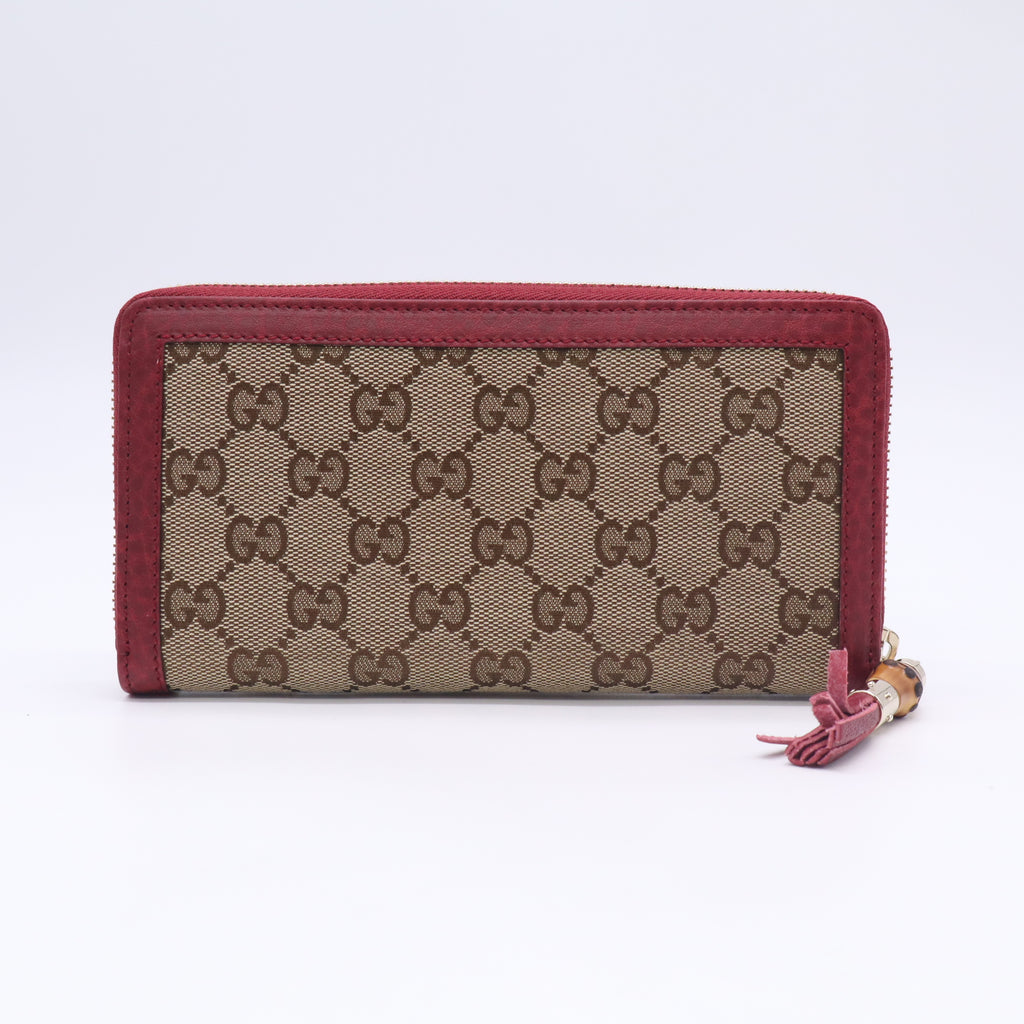 Gucci GG Canvas Zip-Around Continental Long Wallet W23196