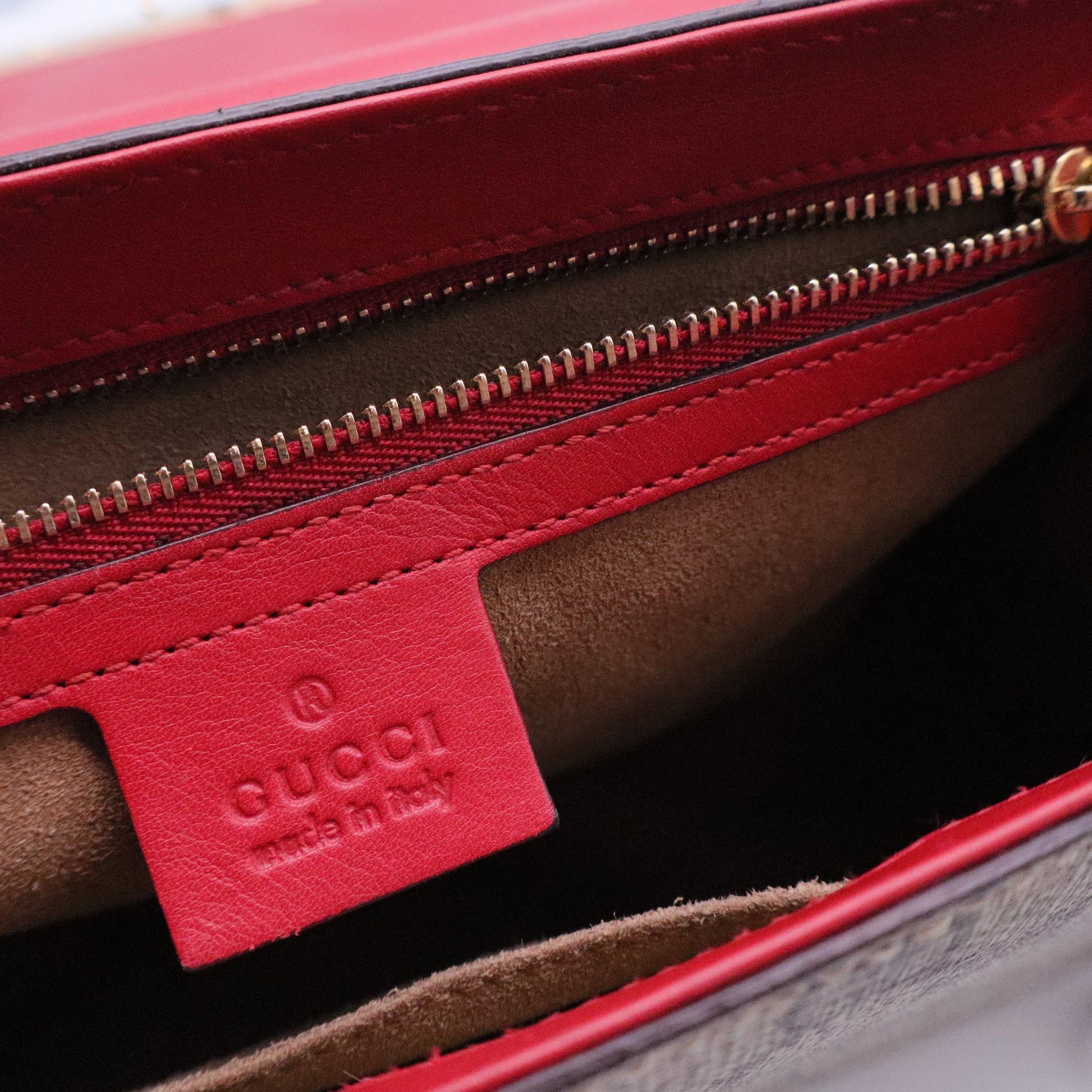 Padlock Shoulder Bag GG Coated Canvas and Leather Medium