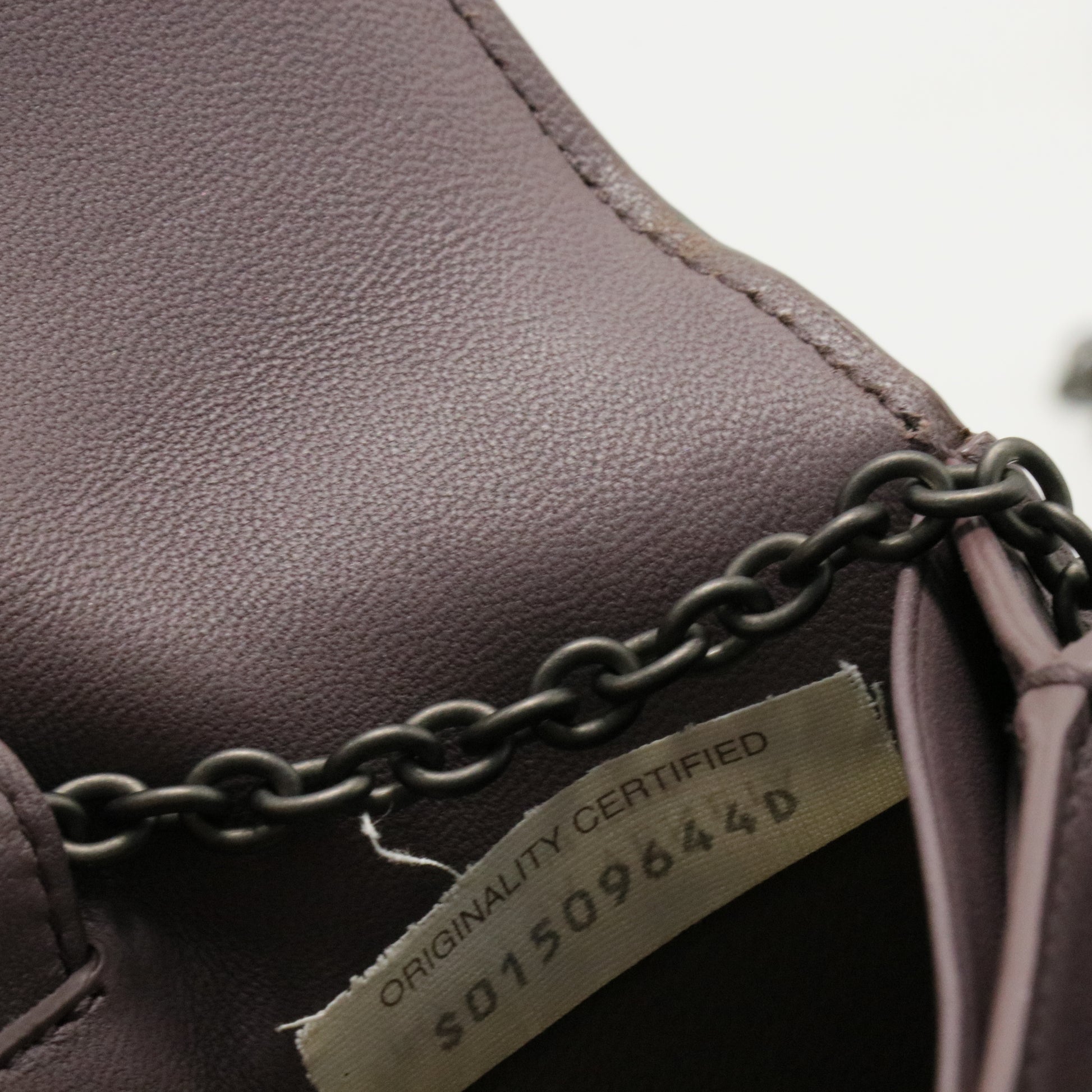 Intrecciato Embroidered Chain Wallet / Flap Bag