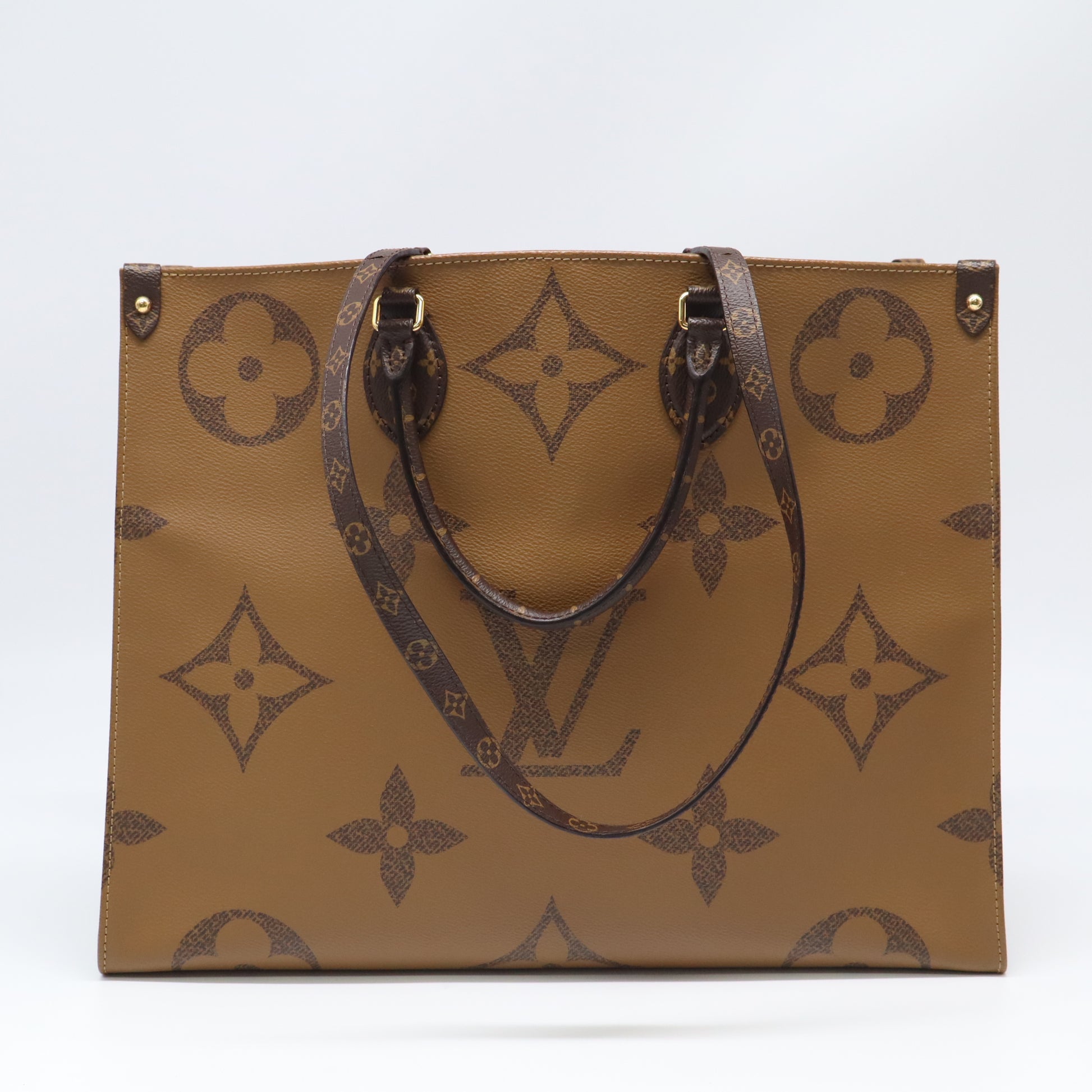 Monogram Giant Reverse Canvas Onthego GM Tote Bag  B22491