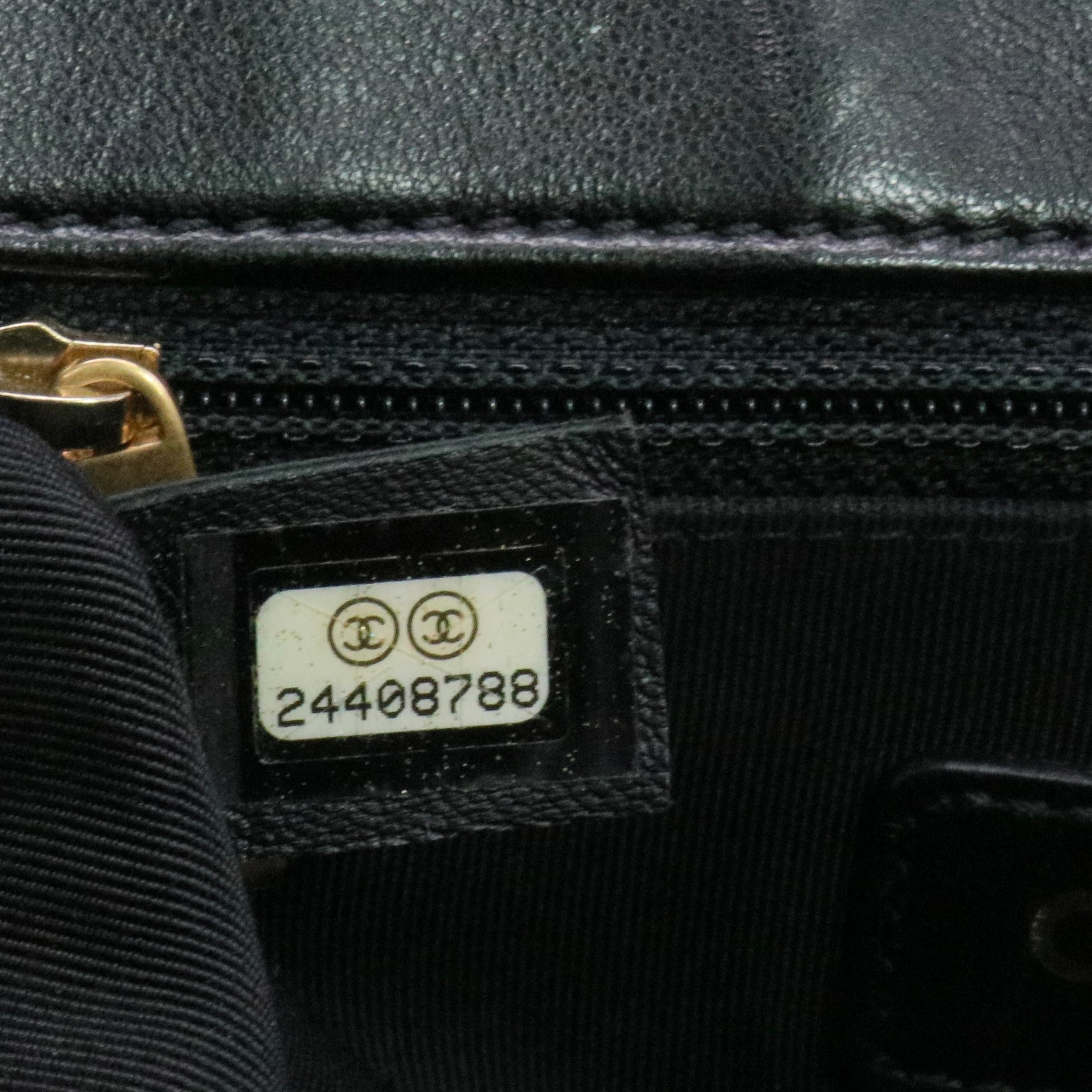 Chevron Stitched Chain Top Handle Flap Bag Twins