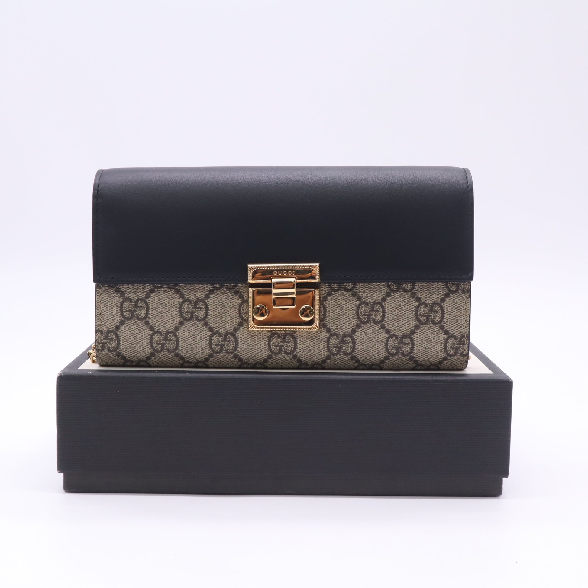 Gucci  GG Supreme Padlock twins B23598