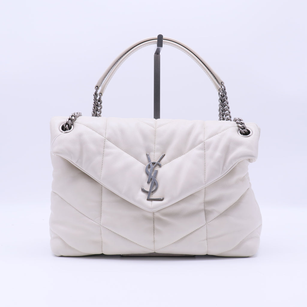 Saint Laurent LouLou Puffer Shoulder Bag Quilted Leather Medium Twins LDJ4232
