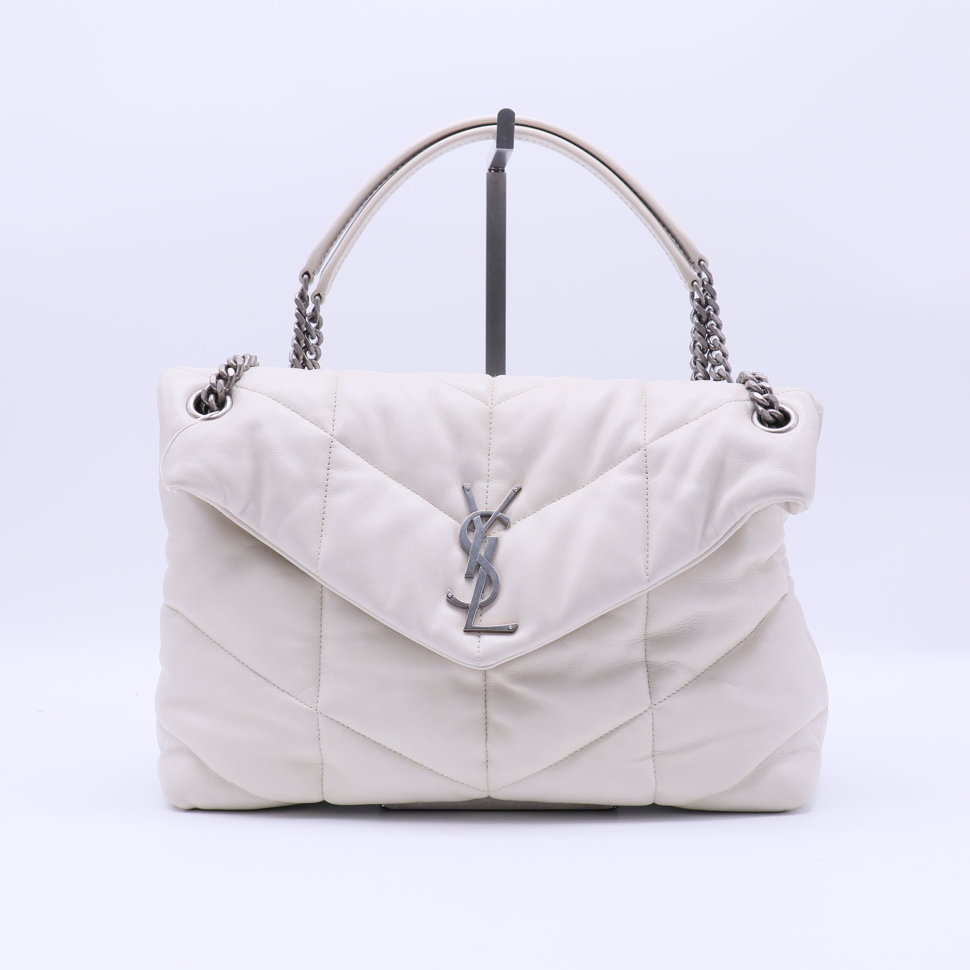 Saint Laurent LouLou Puffer Shoulder Bag Quilted Leather Medium Twins LDJ4232