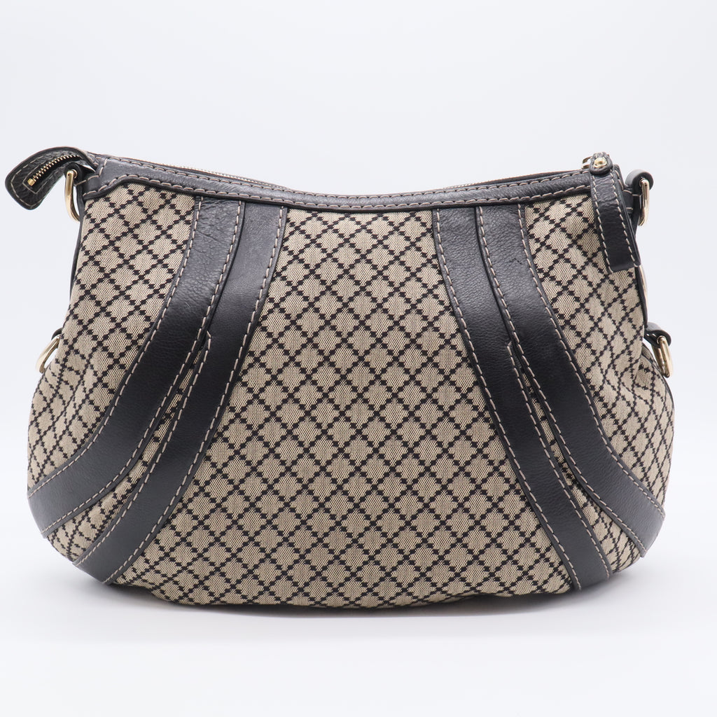 Medium Diamante Crest Boule Shoulder Bag