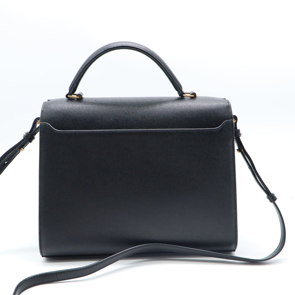 Grain de Poudre Medium Classic Monogram Cassandra Top Handle Black Rouge Legion LDM1518