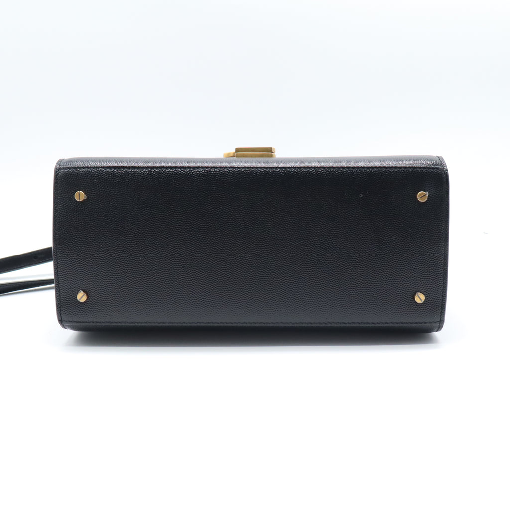 Grain de Poudre Medium Classic Monogram Cassandra Top Handle Black Rouge Legion LDM1518