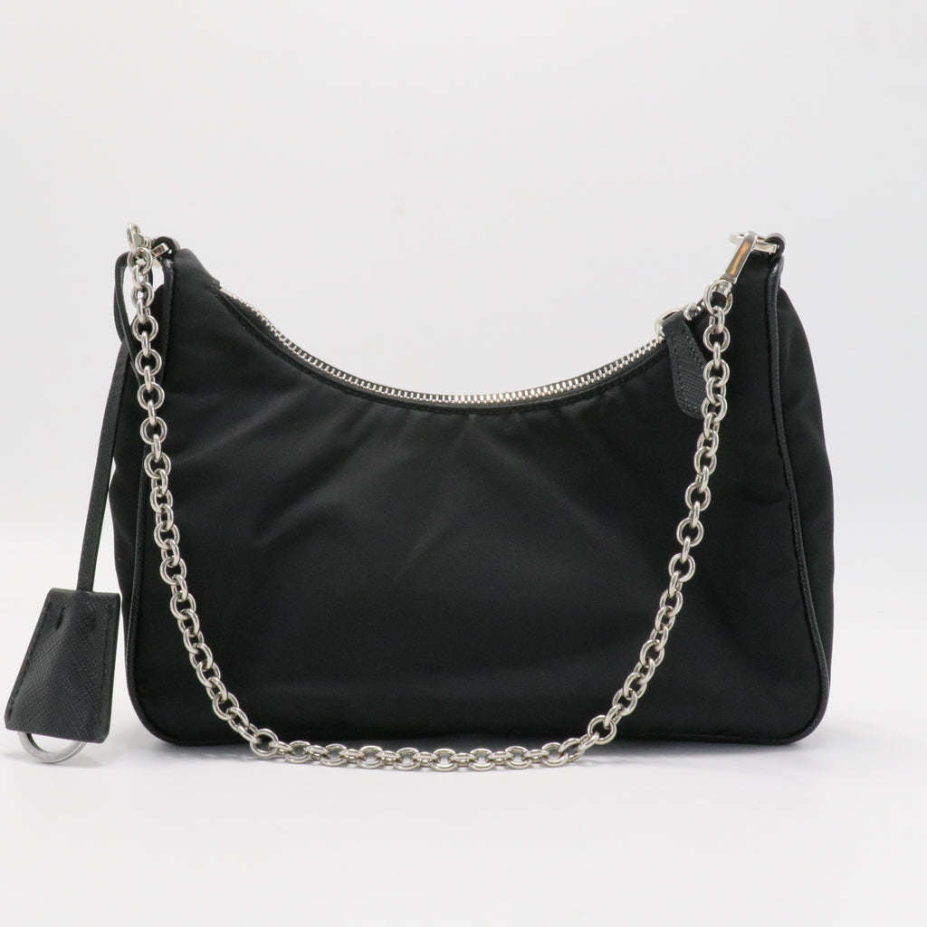 Re-Edition Hobo Tessuto with Saffiano Leather Mini