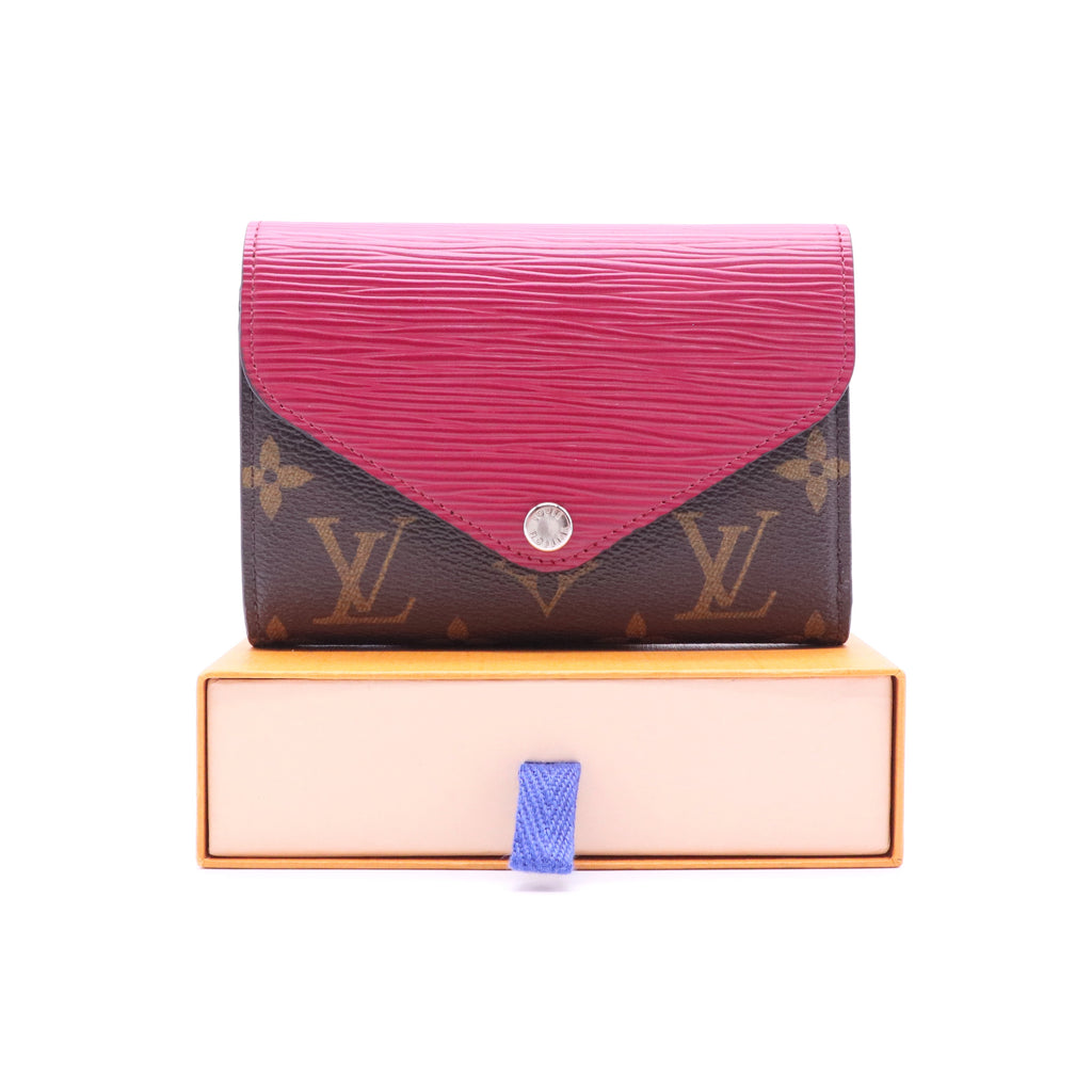 Epi Leather and Monogram Canvas Marie-Lou Compact Wallet