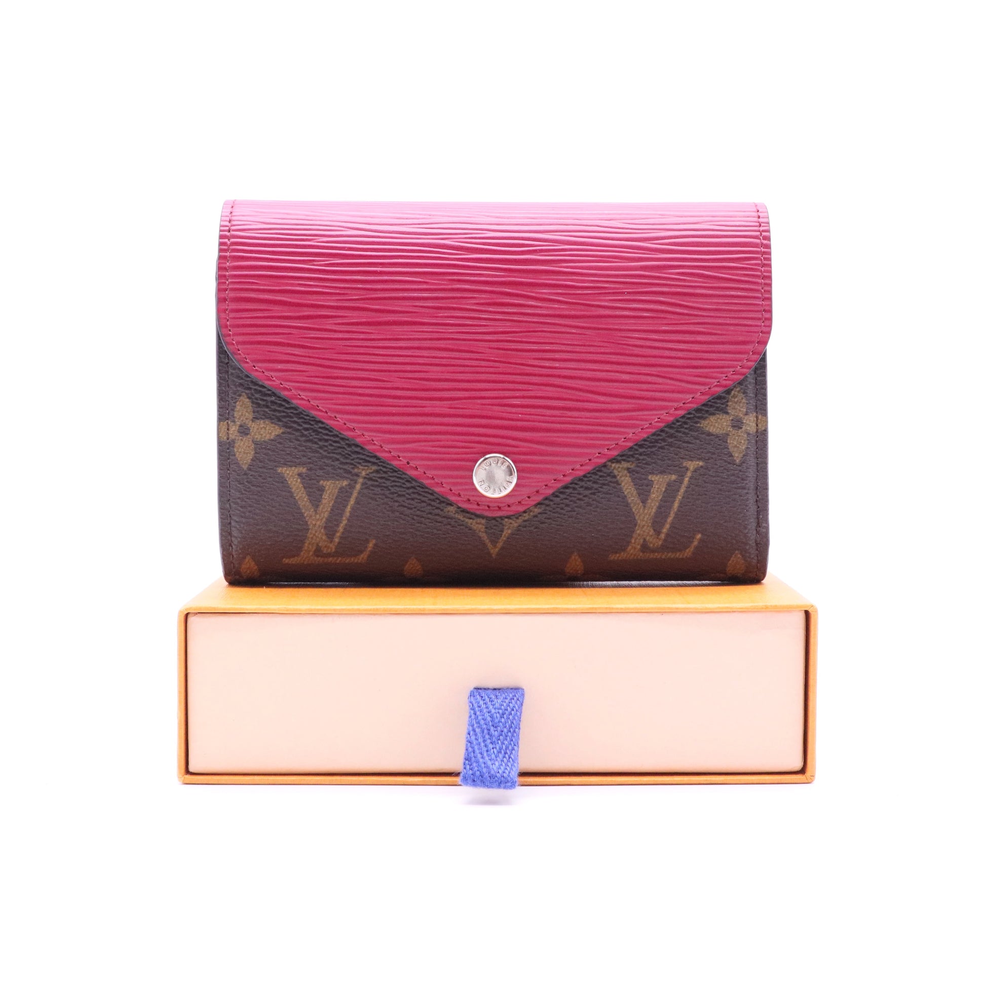 Epi Leather and Monogram Canvas Marie-Lou Compact Wallet