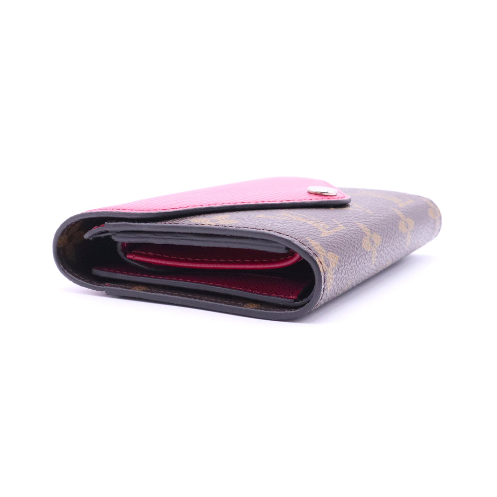 Epi Leather and Monogram Canvas Marie-Lou Compact Wallet
