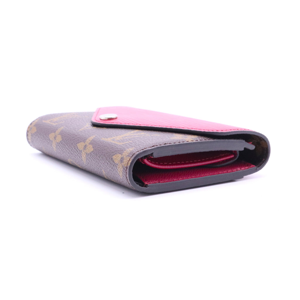 Epi Leather and Monogram Canvas Marie-Lou Compact Wallet
