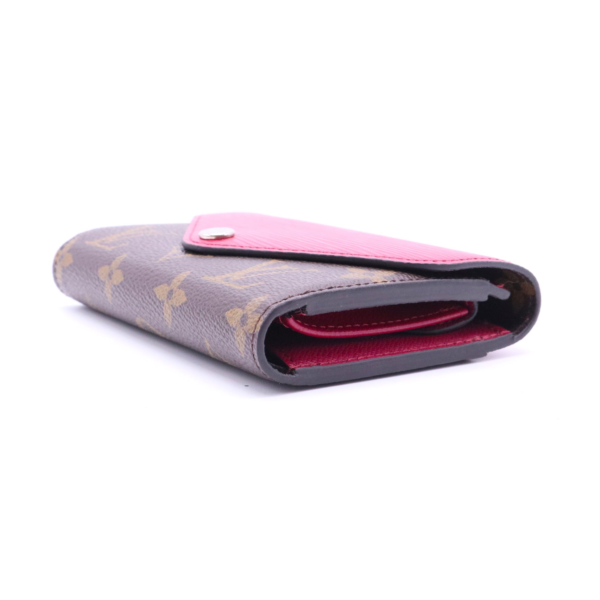 Epi Leather and Monogram Canvas Marie-Lou Compact Wallet