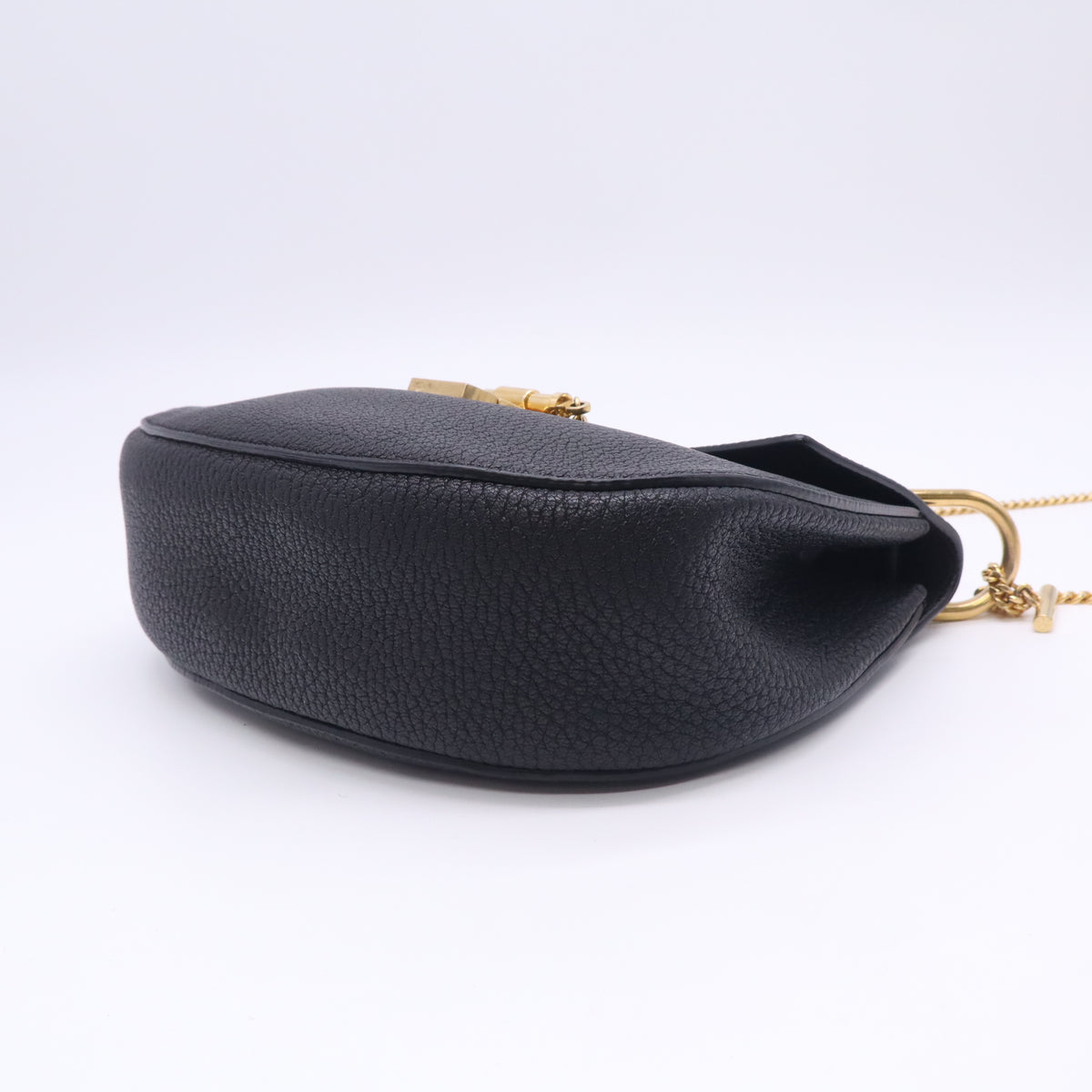 Grained Lambskin Drew Shoulder Bag Black B23952
