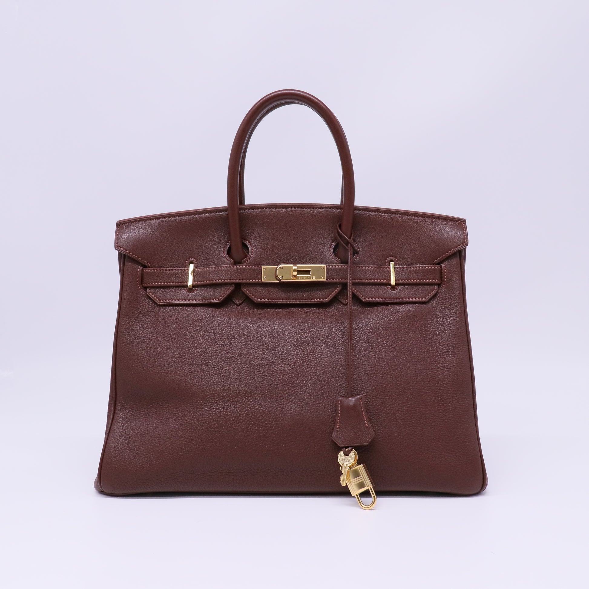 Hermes Fjord Birkin 35 Rouge H Twins B22529