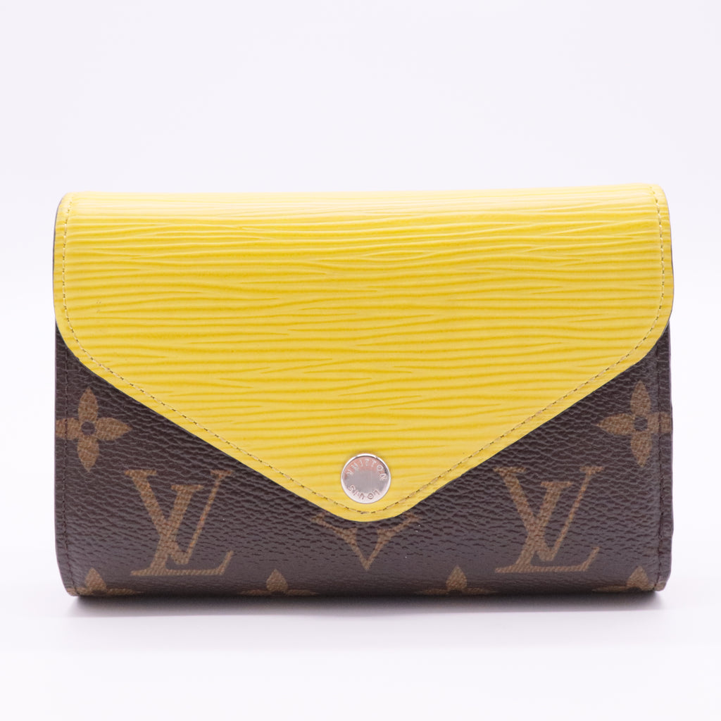 Epi Monogram Marie-Lou Compact Wallet Pistache