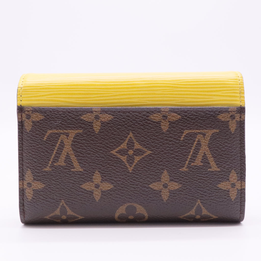 Epi Monogram Marie-Lou Compact Wallet Pistache