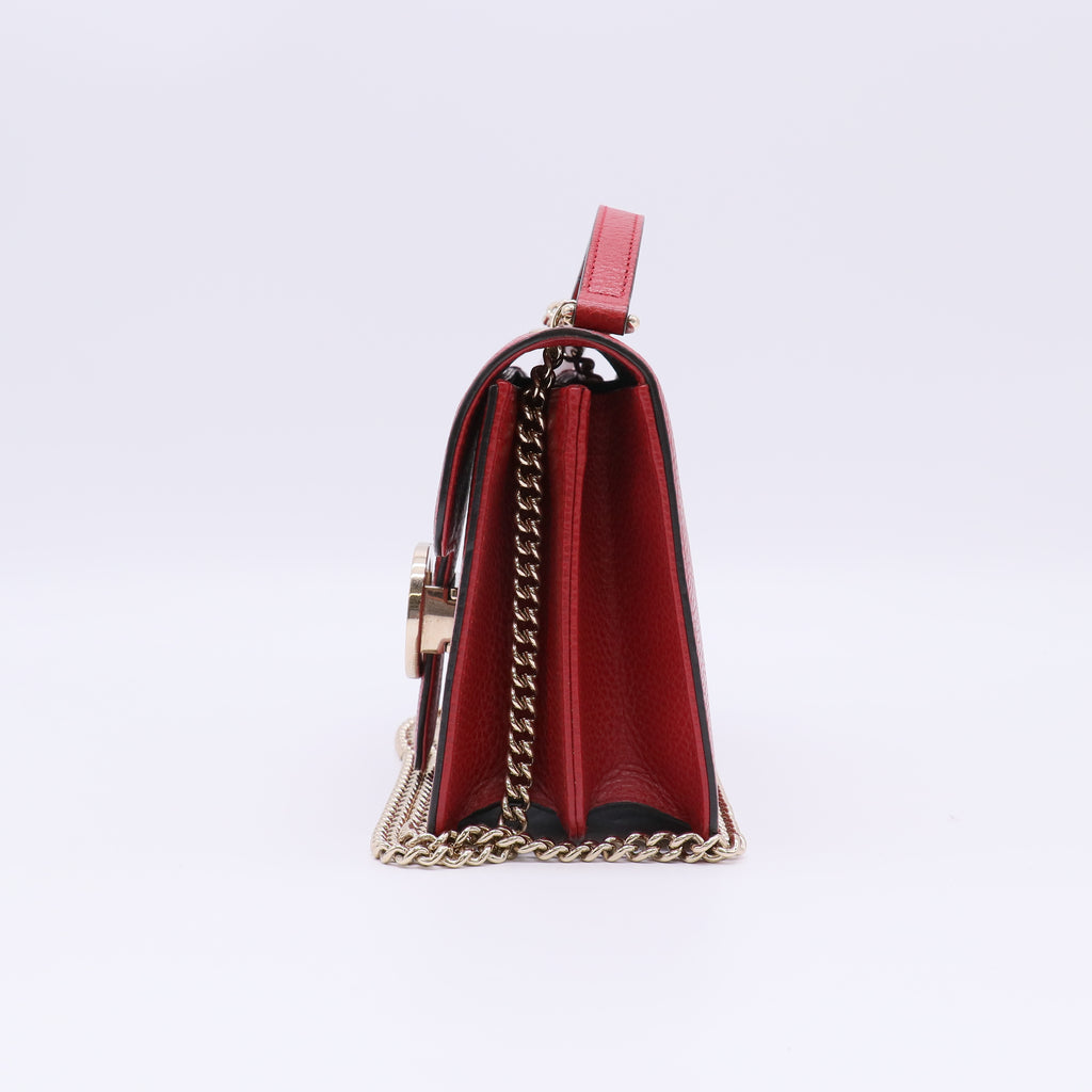 Gucci Dollar Calfskin Small Interlocking G Top Handle Bag B23382