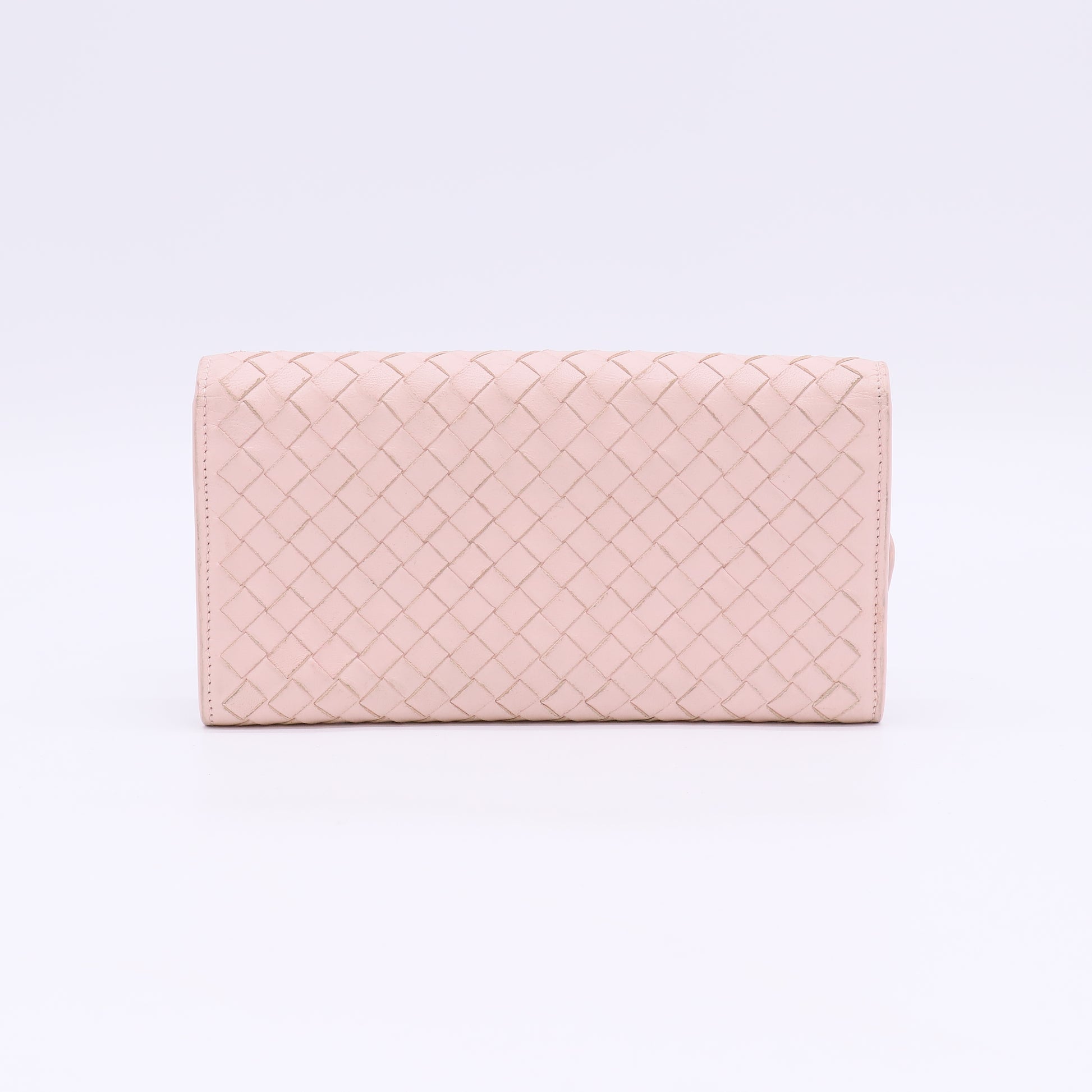 Bottega Veneta leather long pink BOTTEGAVENETA wallet Intrecciato W23056